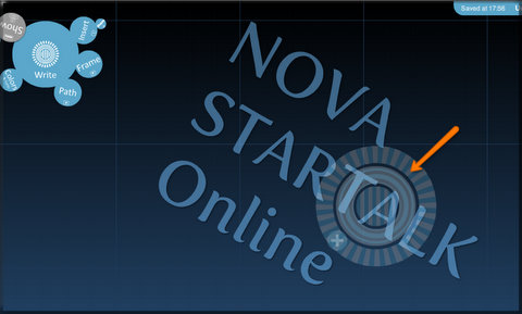 To rotate the object, rotate outer ring.