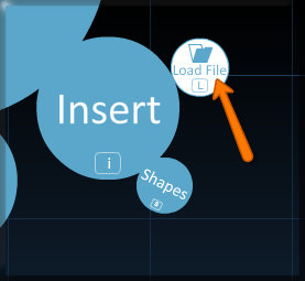 Click L on the Load File tab, select the image you like and click open.