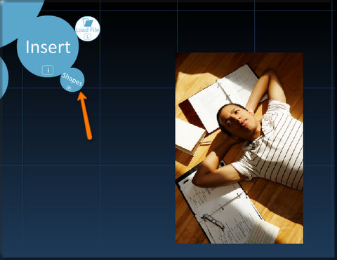 To add underline and arrow, click Shapes to select one you like to use.