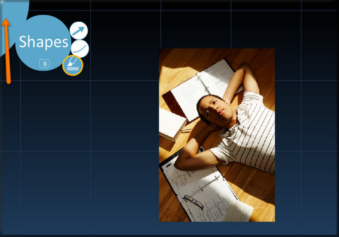Double click the corner to go back to the Bubble Menu.