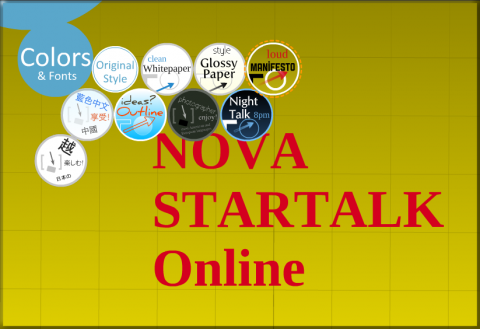 You see different color and fonts.