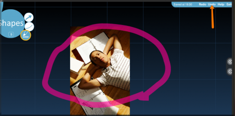 Click Undo to delete the previous step.