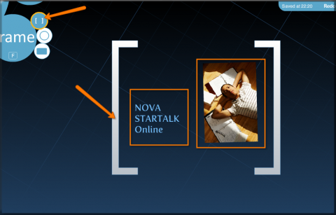 Drag your mouse to create a frame.