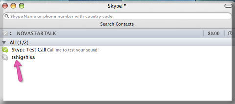 You can see your contacts Skype Name.  