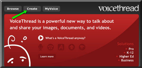 Click "Create" tab on the top. 