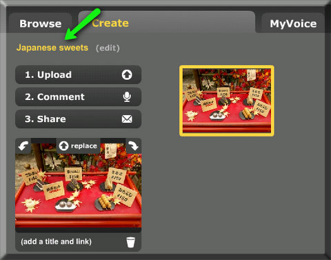Now you should be able to see your project with the titlel.