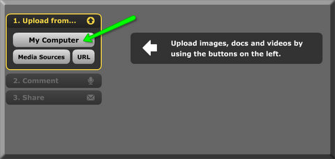 Click "my computer" if you have images you would like to use: downloaded from The REALIA Project <a href=