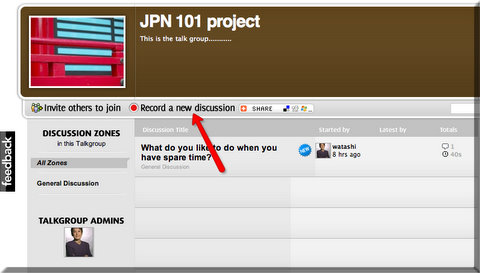 To create another discussion title, click "Record a new discussion" and repeat the process from #16.  